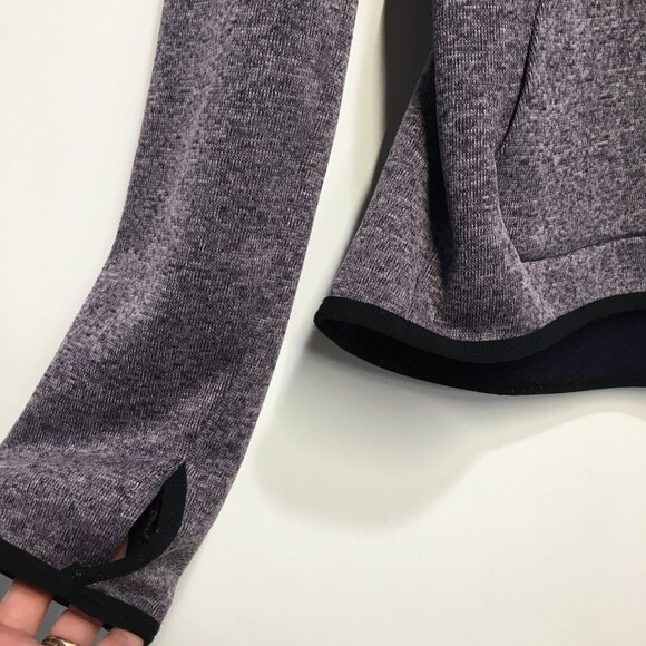 Nike Dri Fit Pullover Purple Knit Hooded Sweater Size S - Picture 4 of 14
